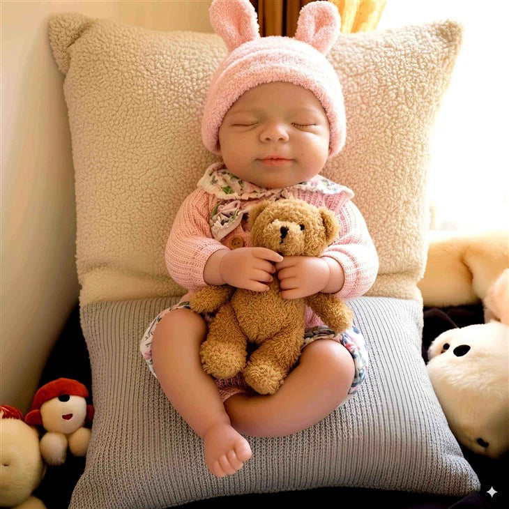 Full Body Platinum Silicone Doll  Pascale (13 Inch, 1350g)