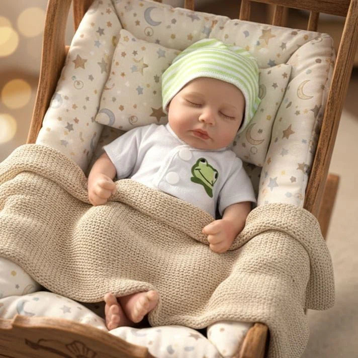Reborn Doll Sleeping Soundly Luoluo 13-inch baby girl