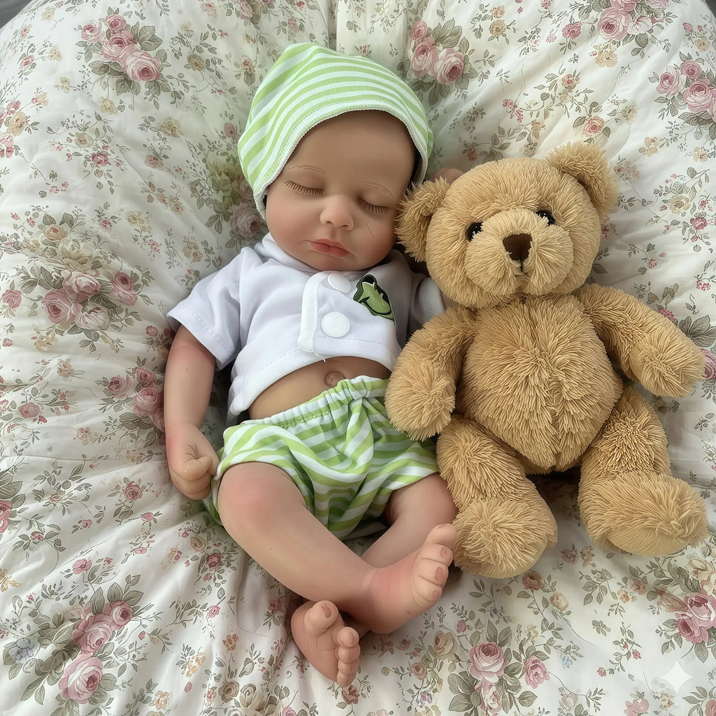 Reborn Doll Sleeping Soundly Luoluo 13-inch baby girl