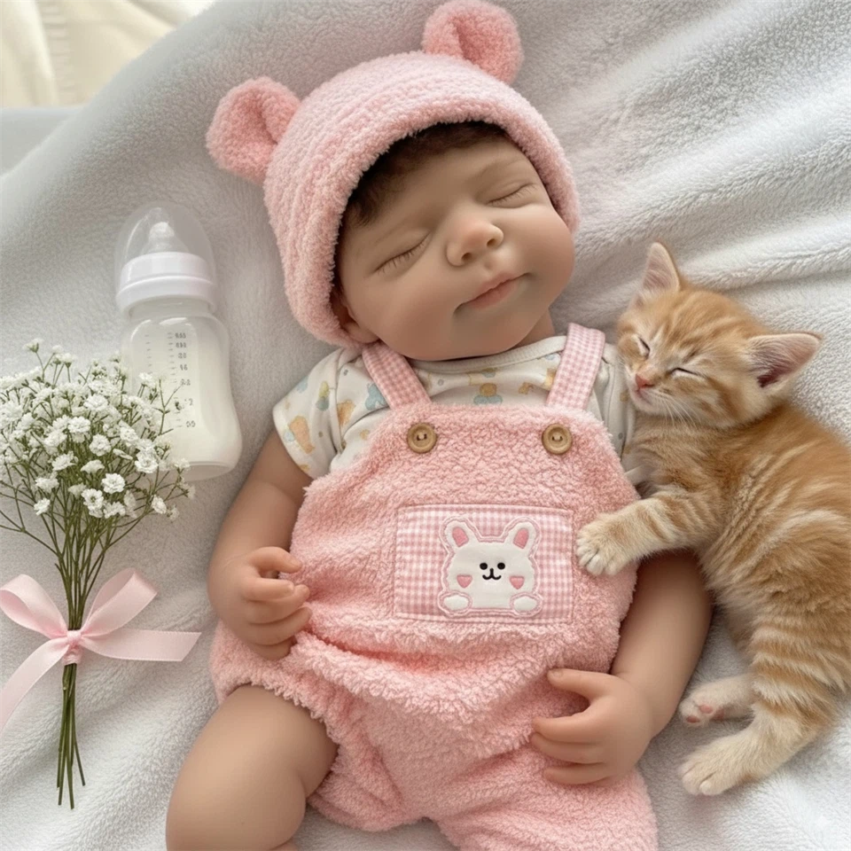 Full Body Platinum Silicone Doll  Pascale (13 Inch, 1350g)