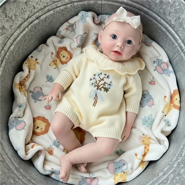 Luxury Full-body silicone Reborn Dolls Bonnie 18-inch