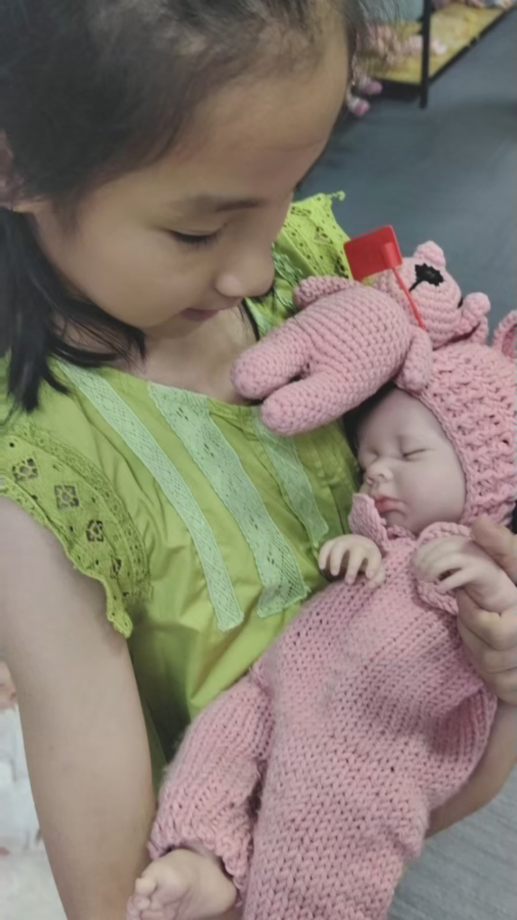 Silicone Reborn Baby Dolls Pink Angel 18 inches